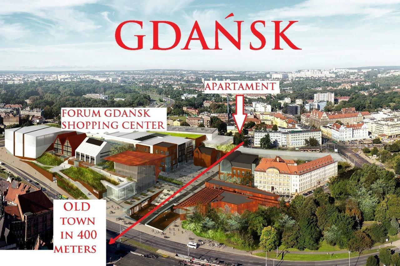 BERG Apartament RED obok Starego Miasta Gdansk Bagian luar foto