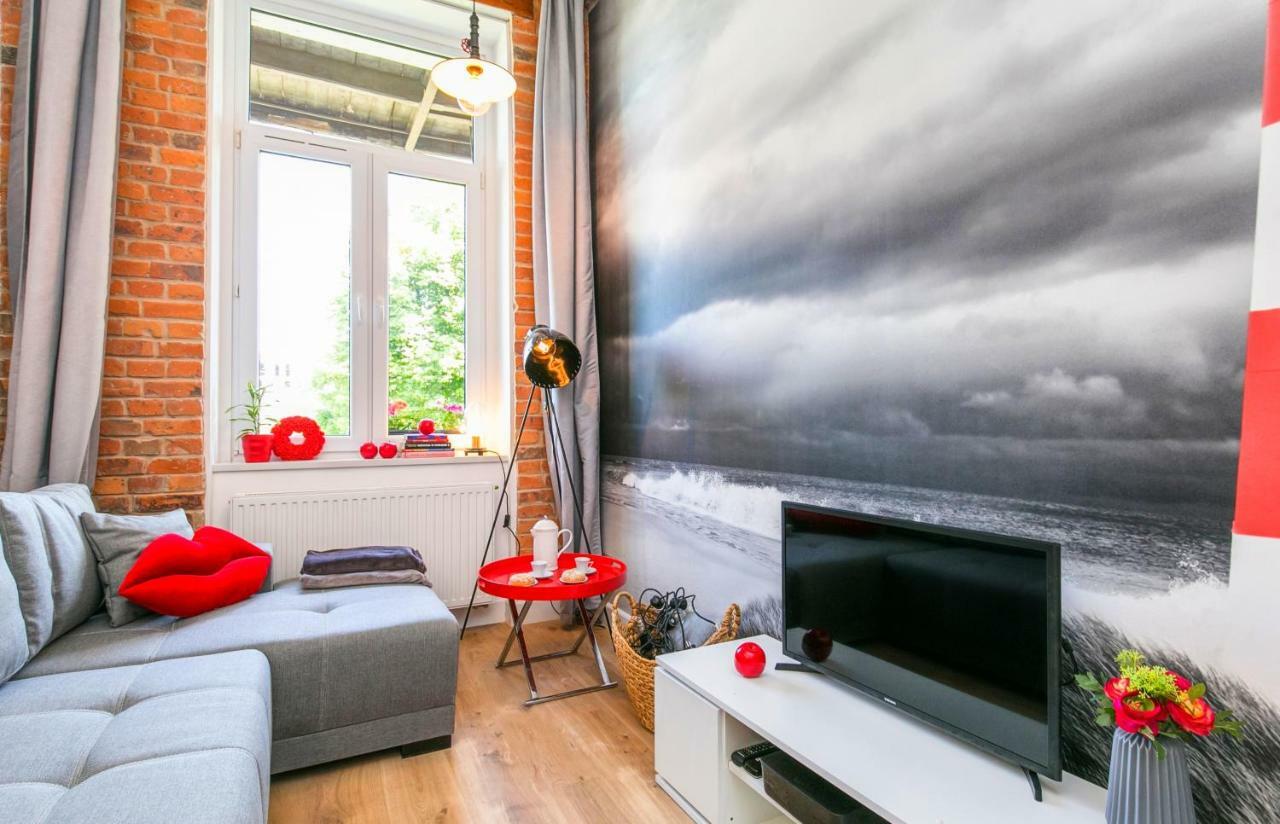 BERG Apartament RED obok Starego Miasta Gdansk Bagian luar foto