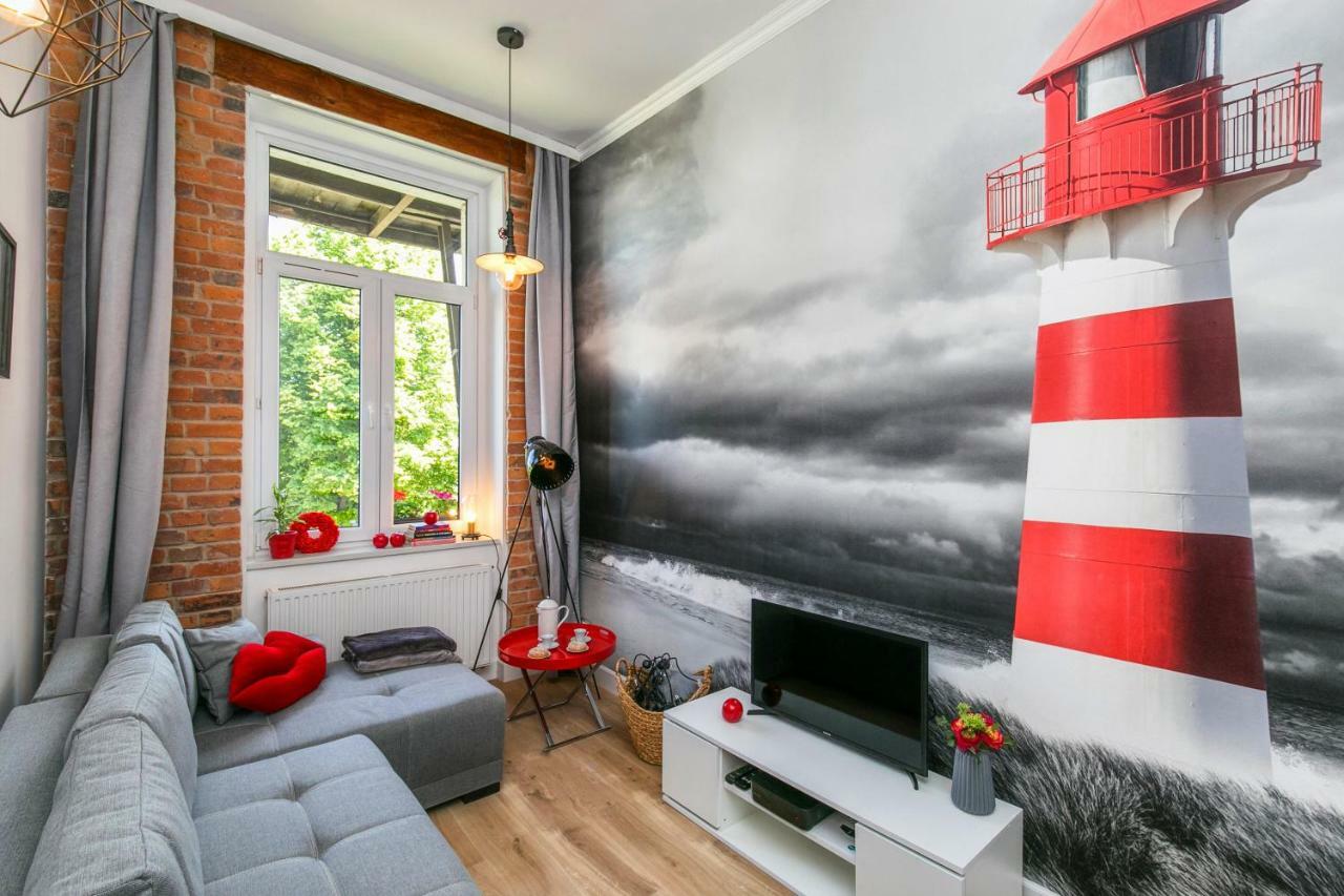BERG Apartament RED obok Starego Miasta Gdansk Bagian luar foto